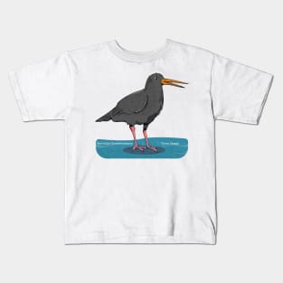 Variable oystercatcher Tōrea pango Kids T-Shirt